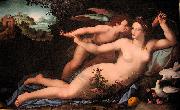 Venus disarming Cupid